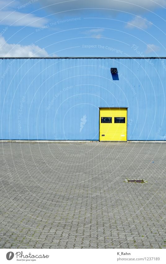 Ladezone Arbeit & Erwerbstätigkeit Beruf Fabrik Industrie Handel Güterverkehr & Logistik Dienstleistungsgewerbe Skulptur Architektur Wolken Stadt Hafenstadt