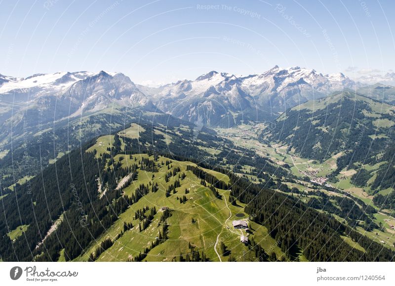 Wispile - Staldenhorn - Grund II Wohlgefühl Zufriedenheit Erholung ruhig Ausflug Freiheit Sommer Berge u. Gebirge Sport Gleitschirmfliegen Sportstätten Natur