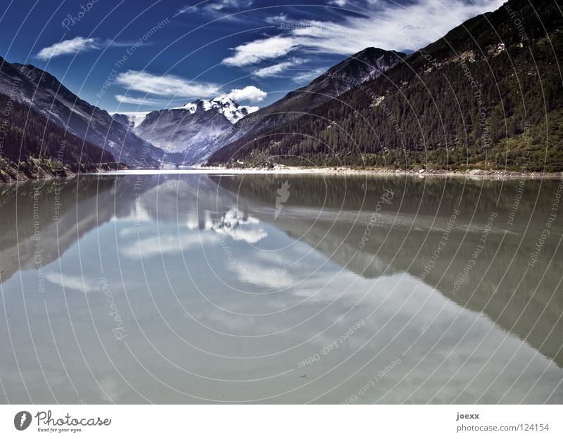 Still. Leben. Zufriedenheit Gebirgssee Bergsteigen Berge u. Gebirge Gletscher Naturliebe ruhig See Reflexion & Spiegelung Teich Tier unberührt