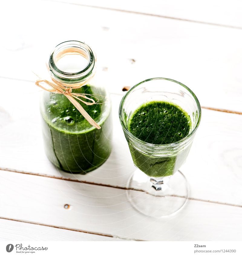 Lecker Smoothie Lebensmittel Gemüse Salat Salatbeilage Frucht Kräuter & Gewürze Ernährung Vegetarische Ernährung Diät Fasten Getränk Milchshake einfach frisch