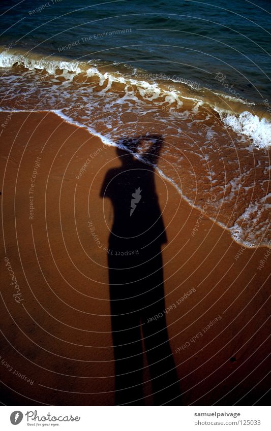 Schatten Strand Meer Sommer Lomografie shadow samuel gê sea it polishes es poliert