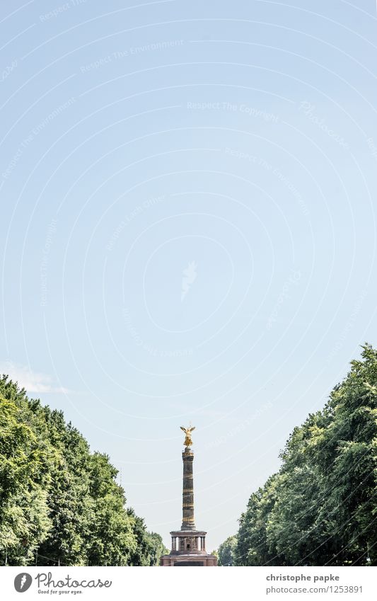 Goldelse Ferien & Urlaub & Reisen Tourismus Ausflug Städtereise Skulptur Architektur Himmel Wolkenloser Himmel Frühling Sommer Schönes Wetter Pflanze Baum Park