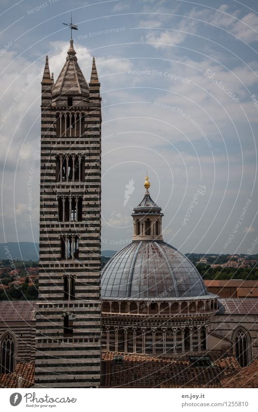 ...macht eigentlich dick Ferien & Urlaub & Reisen Sightseeing Städtereise Sommer Sommerurlaub Himmel Siena Toskana Italien Stadt Stadtzentrum Altstadt Kirche