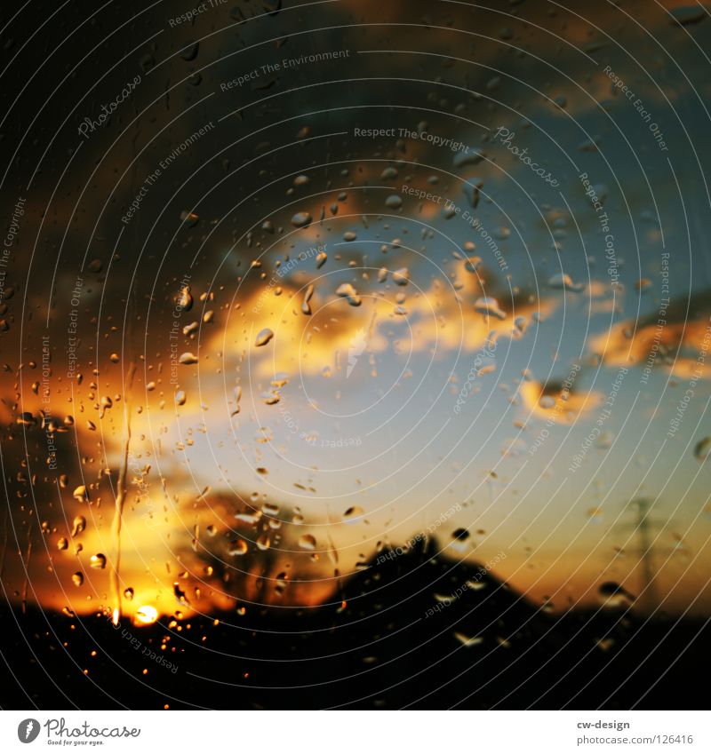 und ich frag: "was? waas? waaas?" Fenster Regen Stimmung Sturm ruhig Strommast dunkel schwarz April Wolken Nacht mehrfarbig Sehnsucht Einsamkeit Fernweh Baum