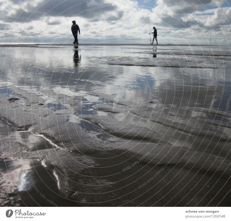 unendliche Ruhe Umwelt Natur Landschaft Himmel Horizont Klima Wetter Schönes Wetter Wind Wellen Küste Meer Portugal Dorf Fischerdorf Schwimmen & Baden