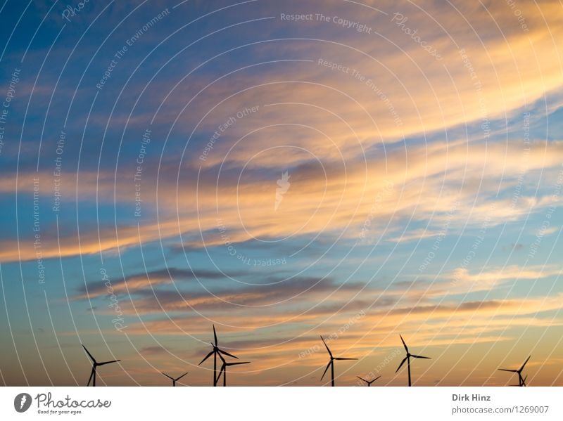 Energiewirtschaft Maschine Technik & Technologie Fortschritt Zukunft Erneuerbare Energie Windkraftanlage Energiekrise Industrie Umwelt Natur Landschaft Himmel