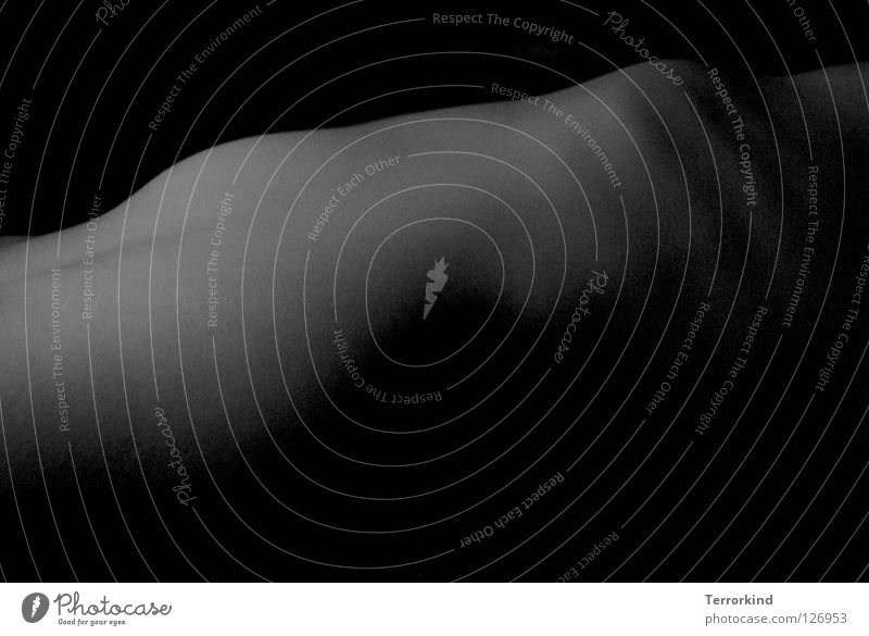 ich behalt das jetzt.ohne zu fragen. feminin Frau Erwachsene Brust Bauch nah nackt schwarz Gefühle rein Rippen Nackte Haut Hüfte Brustansatz zart Seite bäumen