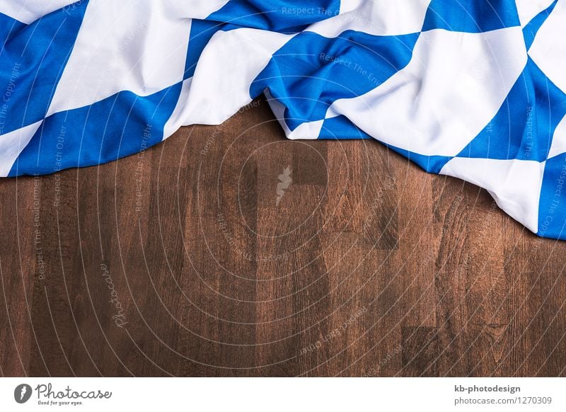 Bavarian flag as a background for Oktoberfest in Munich Bavaria Fahne entdecken Essen Stimmung Tourismus Erde beer drinking invitation bavaria bavarian