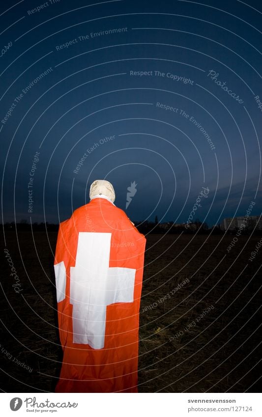 Hopp Schwiiz Schweiz Fahne Standarte Nationalflagge Fan Gefolgsleute 2008 rot weiß Eidgenosse Spielen Helvetien suisse Svizzera svizra Helvetica Feldzeichen