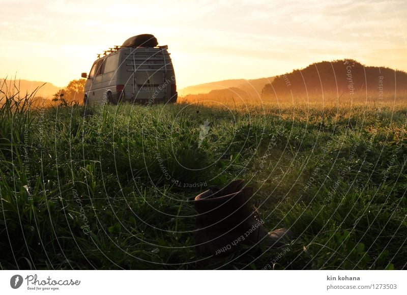 morgenluft Erholung Freizeit & Hobby Ferien & Urlaub & Reisen Tourismus Ausflug Abenteuer Ferne Camping Sommerurlaub wandern Natur Landschaft Herbst Gras Feld