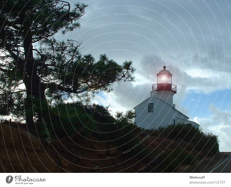 Leuchtturm Licht Kalifornien Architektur Natur USA San Diego County Turm Lighthouse