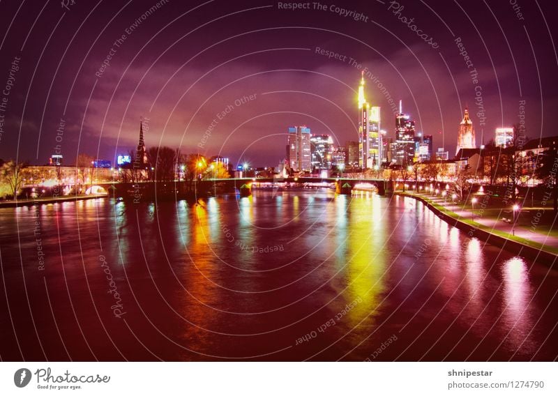 Frankfurt am Main Technik & Technologie Fortschritt Zukunft High-Tech Informationstechnologie Wasser Deutschland Europa Stadt Stadtzentrum Skyline Bauwerk