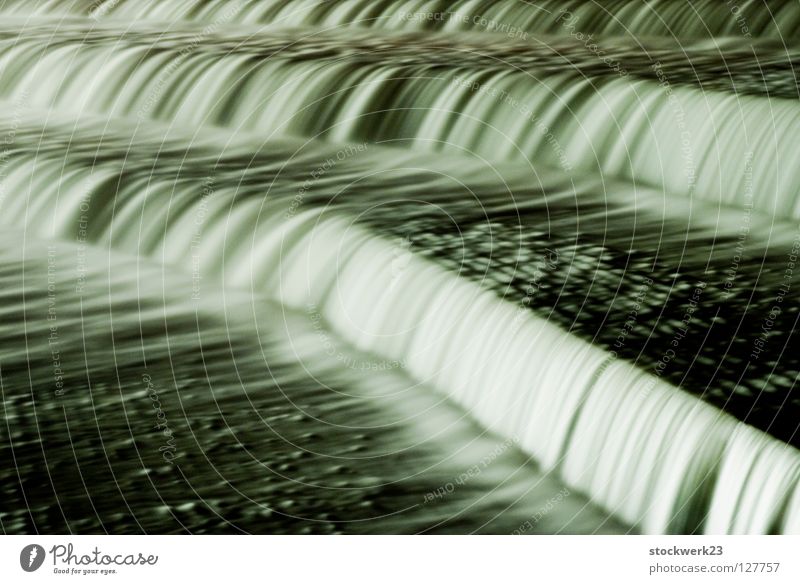 staustufe II Wasserfall Langzeitbelichtung Architektur Winter Fluss Fluss Lech Staustufe lechwehr karolinenwehr Abwasserkanal