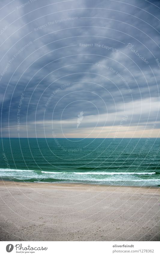 Sylt V Ferne Freiheit Umwelt Natur Landschaft Himmel Wolken Horizont Klima Klimawandel Wetter schlechtes Wetter Unwetter Wind Sturm Regen Wellen Küste Strand