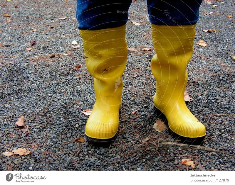 Quietschgelb Stiefel Gummistiefel Regen mehrfarbig Fröhlichkeit nass transpirieren April quietschgelb knallig Sicherheit Bekleidung Qualität Schutz Farbe