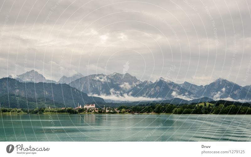 Forggensee und Füssen Schwimmen & Baden Ferien & Urlaub & Reisen Sommer Sommerurlaub Berge u. Gebirge Segeln Natur Landschaft Pflanze Wasser Himmel Wolken Wald