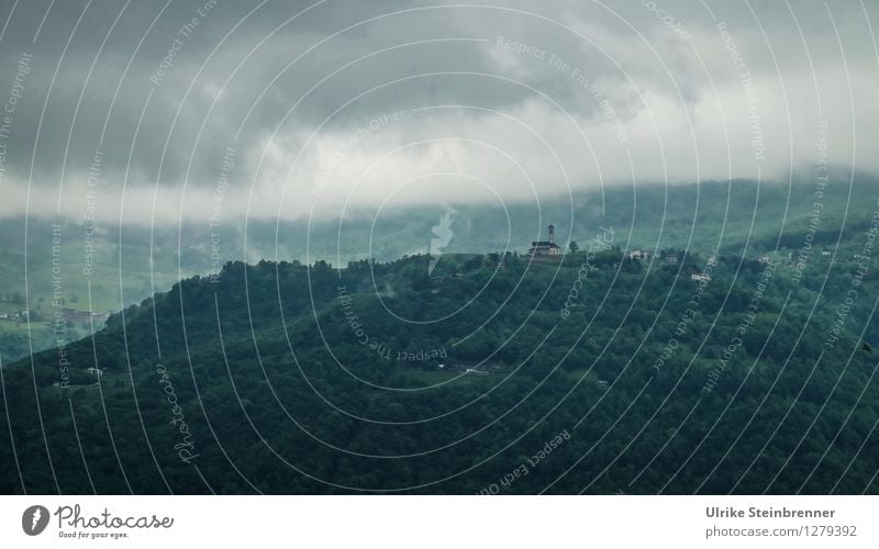 Dunstabzug Erholung ruhig Ferien & Urlaub & Reisen Tourismus Sommerurlaub Berge u. Gebirge Umwelt Natur Landschaft Wolken Frühling Nebel Wald Alpen Gipfel