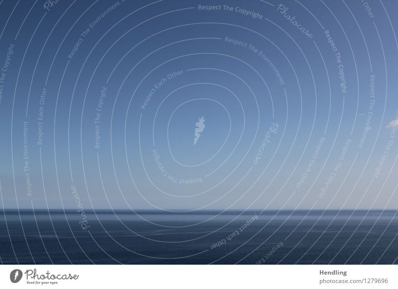 Mittelmeer II Umwelt Natur Wasser ruhig blau Horizont horizontal Italien Meer Farbfoto mehrfarbig Außenaufnahme Menschenleer Tag Starke Tiefenschärfe