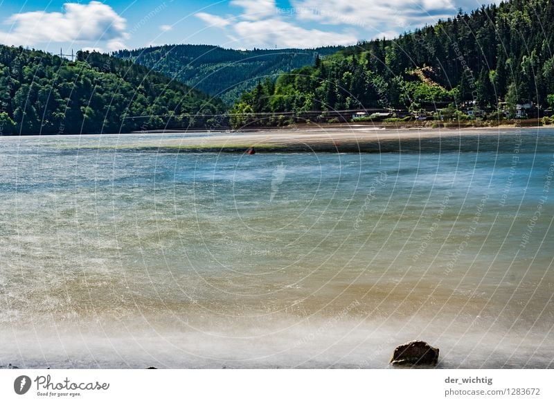 Am See 2 Schwimmen & Baden Ferien & Urlaub & Reisen Tourismus Sommer Sommerurlaub Sonne Strand Meer Wellen Berge u. Gebirge Sport Wassersport Segeln tauchen