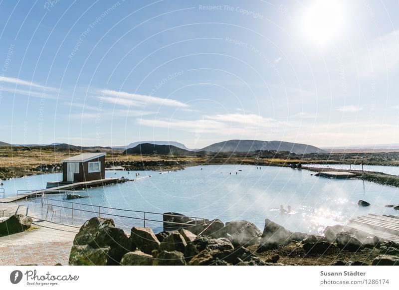 myvatn nature baths Ferien & Urlaub & Reisen Tourismus Ferne Sonne Sonnenbad Schwimmen & Baden Island Schwefelwasserstoff schwefelbad Lagune Schwimmbad Kur