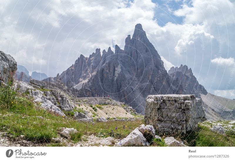 Paternkofel II Ferien & Urlaub & Reisen Tourismus Ausflug Ferne wandern Umwelt Natur Landschaft Urelemente Erde Himmel Wolken Sommer Schönes Wetter Gras Felsen