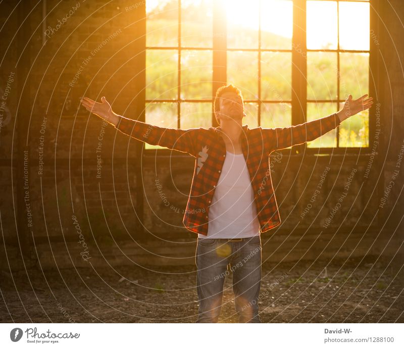 Die schönste Zeit am Tag Leben harmonisch Zufriedenheit Sinnesorgane Erholung ruhig Meditation Ferien & Urlaub & Reisen Abenteuer Freiheit Mensch maskulin