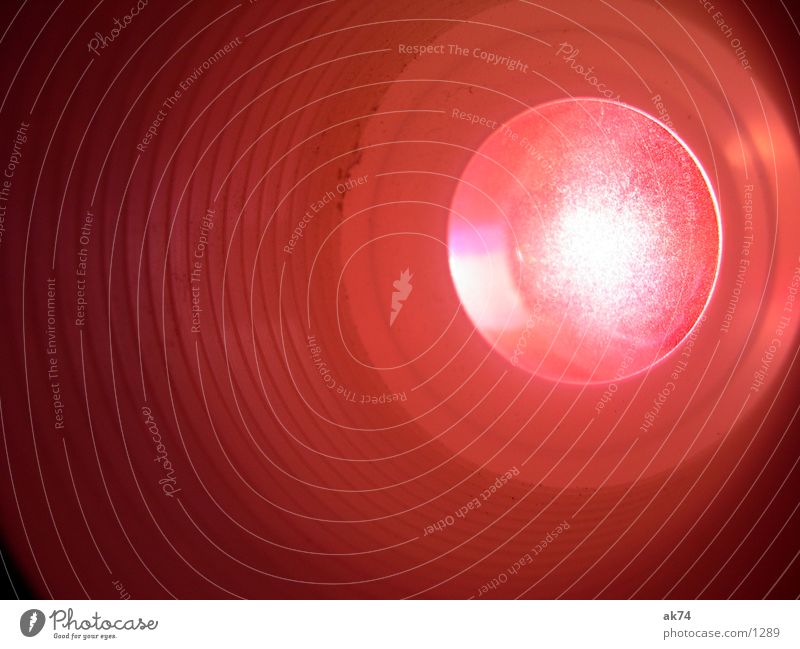 Rote Linse rot Projektor Dinge Makroaufnahme