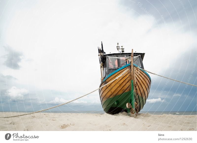 die Sehnsucht in dir Strand Sand Wasserfahrzeug Himmel Ostsee Fischereiwirtschaft maritim