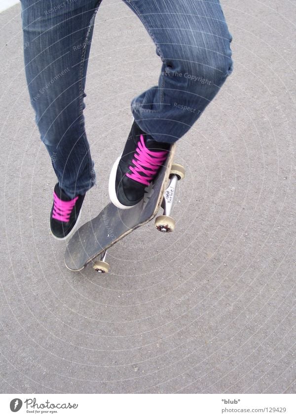 Skater-Minelli 3 Asphalt Schuhe Schuhbänder grau schwarz rosa Freizeit & Hobby Skateboarding