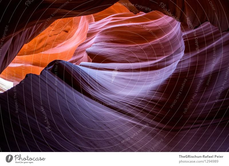 Antelope Umwelt Natur Landschaft Bekanntheit blau braun gelb grau orange weiß Antelope Canyon Schlucht Felsen Gesteinsformationen schön Sandstein Navajo-Gebiet