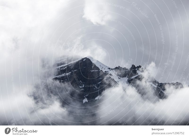 Stockbild Umwelt Wolken Sommer Klima Wetter schlechtes Wetter Unwetter Schnee Berge u. Gebirge Gipfel Schneebedeckte Gipfel Gletscher gehen außergewöhnlich