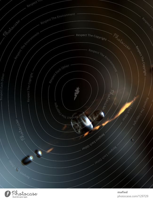 A Space Odyssey Komet Asteroid Schwanz glühen Reibung Geschwindigkeit Sternschnuppe Meteor schwarz grau gelb Reflexion & Spiegelung Stahl