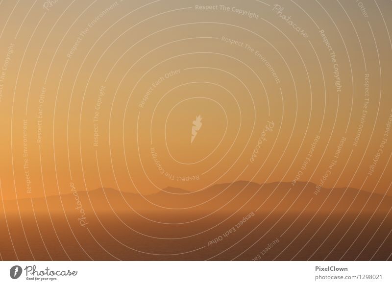 Sonnenuntergang auf den Kykladen Lifestyle elegant schön Wellness harmonisch Erholung ruhig Meditation Ferien & Urlaub & Reisen Tourismus Sommerurlaub Strand