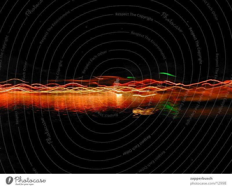 licht2 See Schweiz Kanton Tessin Nacht Licht