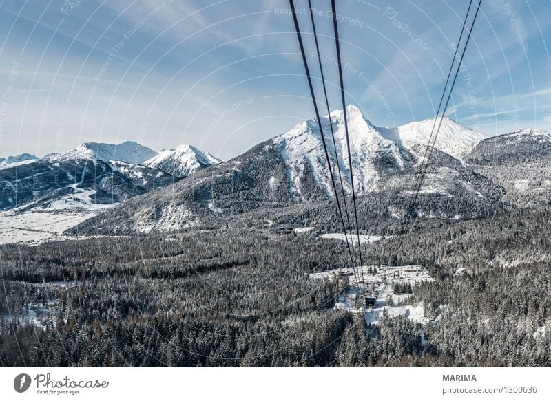 wondervoll winter day on the Zugspitze Ferien & Urlaub & Reisen Tourismus Freiheit Sonne Winter Berge u. Gebirge Natur Landschaft Wolken Felsen Alpen