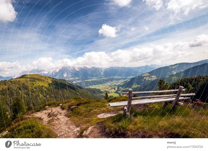 Nicht perfekt, aber perfekte Aussicht Wohlgefühl Zufriedenheit Erholung ruhig Meditation Ferien & Urlaub & Reisen Tourismus Ausflug Ferne Berge u. Gebirge