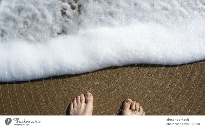 Schaumbad Meer Ferien & Urlaub & Reisen Wellen Zehen Strand Gischt Ebbe Türkei Erholung Sehnsucht Wasser Fuß Schwimmen & Baden Kitzel Sand Flut Glück Barfuß