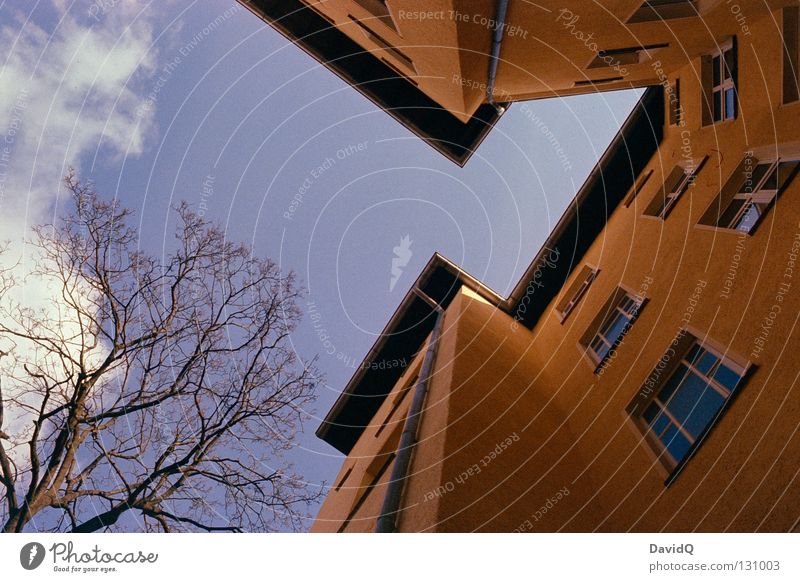 die letzte ecke Geometrie Ecke eckig Krach Keil Parteien eingeengt Hinterhof Wohnung Stadthaus Mieter Vermieter Wohngemeinschaft Etage Fassade Fenster Dach