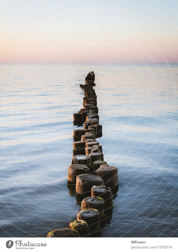 zempiner buhne Umwelt Natur Landschaft Luft Wasser Wolkenloser Himmel Schönes Wetter Wellen Küste Ostsee Meer kalt schön Farbe Ferien & Urlaub & Reisen