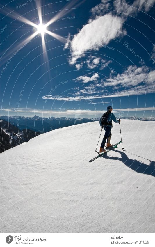 sunshinetour Winter kalt Winterurlaub Österreich Schnee weiß Kristallstrukturen Wetter Skifahren Skier Ferien & Urlaub & Reisen Aktion Sport Wintersport Skitour