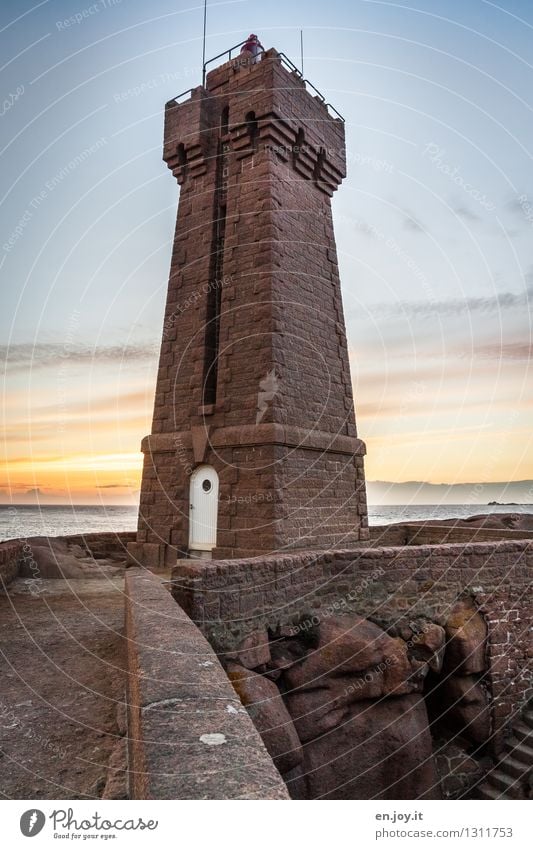 auf Fels gebaut Ferien & Urlaub & Reisen Tourismus Ausflug Abenteuer Ferne Kreuzfahrt Sommer Sommerurlaub Meer Himmel Horizont Sonnenaufgang Sonnenuntergang