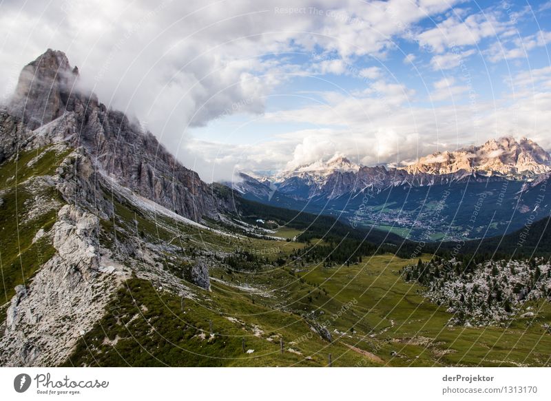 Wolkenspiel am Croda da Logo Ferien & Urlaub & Reisen Tourismus Ausflug Abenteuer Ferne Freiheit Expedition Camping Sommerurlaub Berge u. Gebirge wandern Umwelt