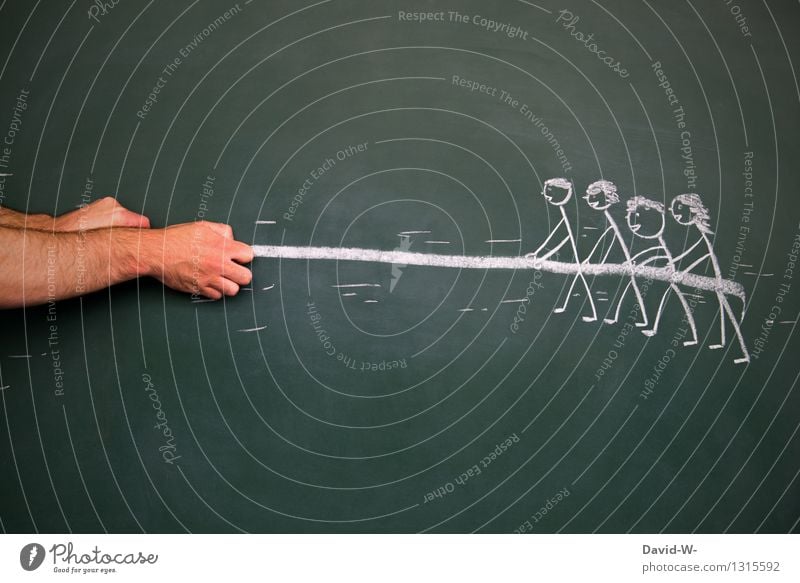 Kräftemessen Sport Tafel Business Karriere Erfolg Team Mensch maskulin feminin Frau Erwachsene Mann Leben Menschengruppe anstrengen Entschlossenheit Kontrolle