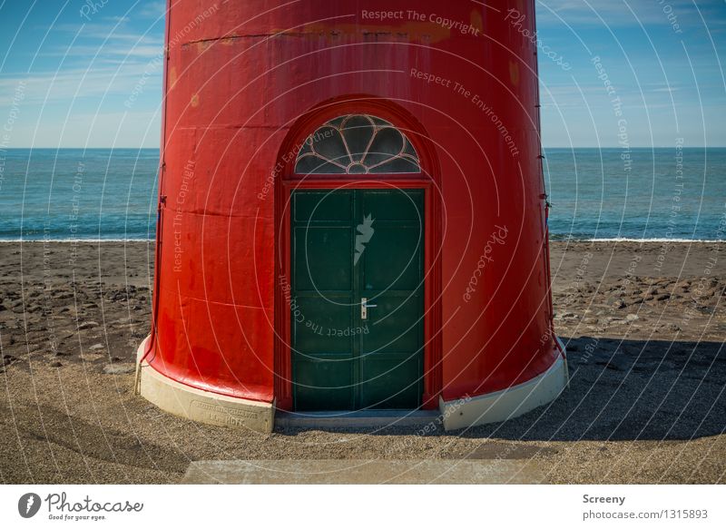 Erdgeschoss Ferien & Urlaub & Reisen Tourismus Ausflug Ferne Sommer Sommerurlaub Strand Meer Wellen Landschaft Himmel Schönes Wetter Küste Nordsee blau braun