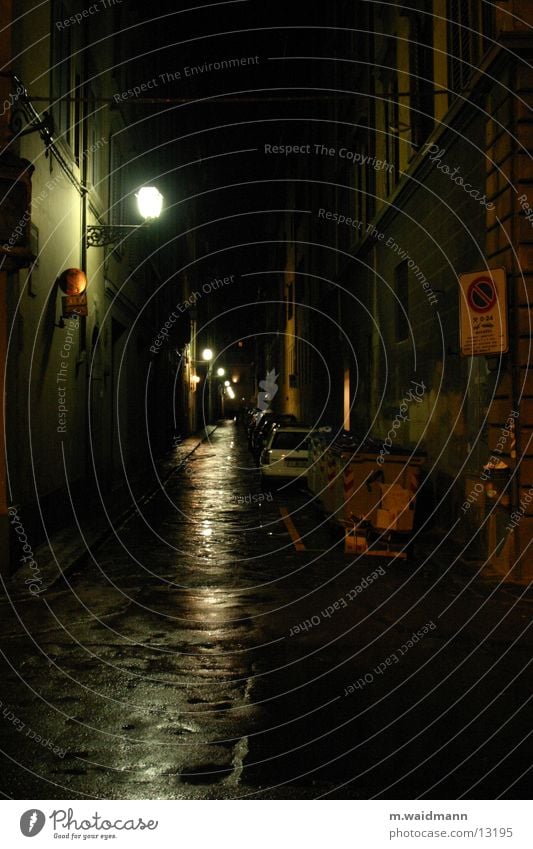 in den straßen von florenz Florenz Italien Licht Reflexion & Spiegelung Verkehr Straße Regen