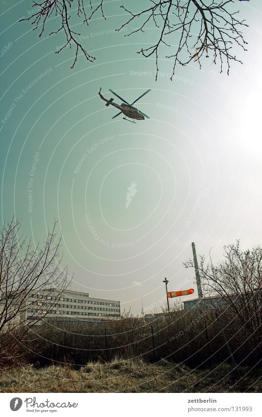 Ab die Post bzw. ab der Hubschrauber! Abheben Harrier Notfall Windsack Luftverkehr Angst Panik Beginn Himmel