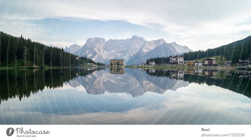 Misurinasee Ferien & Urlaub & Reisen Tourismus Ausflug Ferne wandern Umwelt Natur Landschaft Urelemente Himmel Wolken Sommer Schönes Wetter Felsen Alpen