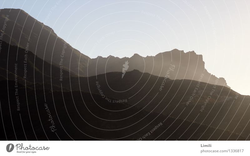 Abendsonne auf Gran Canaria Ferien & Urlaub & Reisen Tourismus Ausflug Ferne Freiheit Sommer Sommerurlaub Sonne Berge u. Gebirge Umwelt Natur Landschaft Erde