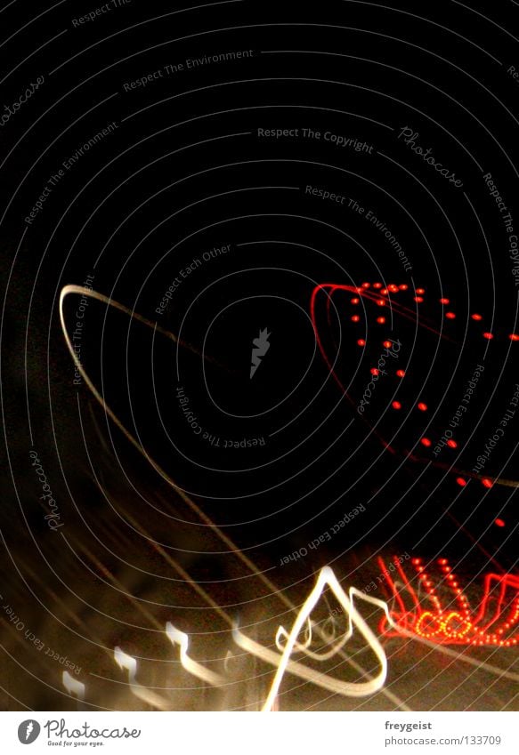 Driven 150 times fahren schwarz rot gelb Nacht Autobahn Schnellstraße unklar Nebel Rausch Verkehrswege driven drive by hundred fifty Feste & Feiern PKW