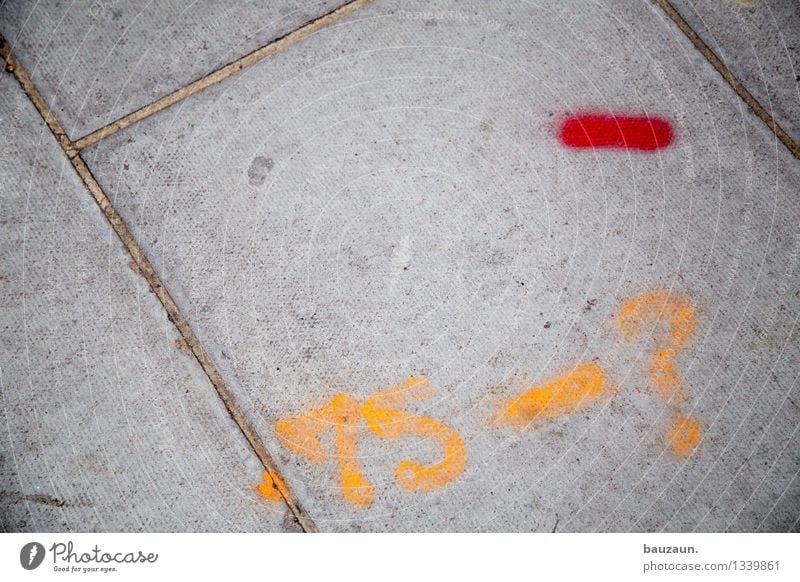 \75-?`. Beruf Handwerker Baustelle Industrie Stadt Garten Verkehrswege Fußgänger Wege & Pfade Stein Beton Zeichen Schriftzeichen Ziffern & Zahlen Graffiti bauen